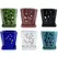 MCarr 6PC 8" Tall Floral Orchid Pot Mixed Asst