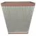 Southern Patio 16" Westlake Square Planter Galvanized