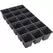 DLN DPS1801 STD PEREN SQ SHT-O-POTS BLACK 100/CS 36CS/PL