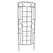 Panacea 72" Romantic Curved Trellis Black