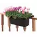 Apollo 24" Adjustable Railing Planter Black