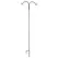 AGW 90"x24" Tall Double Shepherd Hook Black