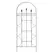 Deer Park 72" x 30" Finial Trellis Black