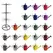 Gardener Select 65pc Watering Can Spinner Rack Display Traditional Selection