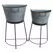 VCS 2pc Half Washtub Planters Set