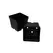 T. O. Plastics 04.00 Square Vacuum Pot Traditional 400 Black 375 Per Case 40 Cases Per Pallet