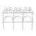 Panacea 14"x7.5' White Decorative Folding Fence