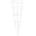 Midwest Wire Works 42" Extra Heavy Duty Tomato Cage 4 Ring 3 Leg