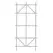Panacea 48" White Wood Ladder Trellis