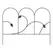 Panacea 14"x18" Leaf Border Edge Black
