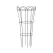 Panacea 36" Rustic Fltd Flower & Plant Cage Rust