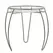 Plastec 12" Metal Main Street Plant Stand w/Scroll Taupe