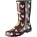 Sloggers Womens Boot w Trim Chicken Print Red Size 6