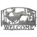 Painted Sky Welcome Sign Deer