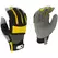BGC Mens Synthetic Palm Performance Glove L Black Gray Yellow