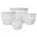 MCarr 8PC Diamond Med Pltr Plt White