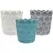 MCarr 8pc 7.1" Scallop Dimple Planter Asst Mixed Colors