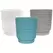 MCarr 8pc 7.1" Ribbed Planter Set Asst Colors