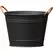 Panacea 14" Washtub Matte Black with Copper Handles