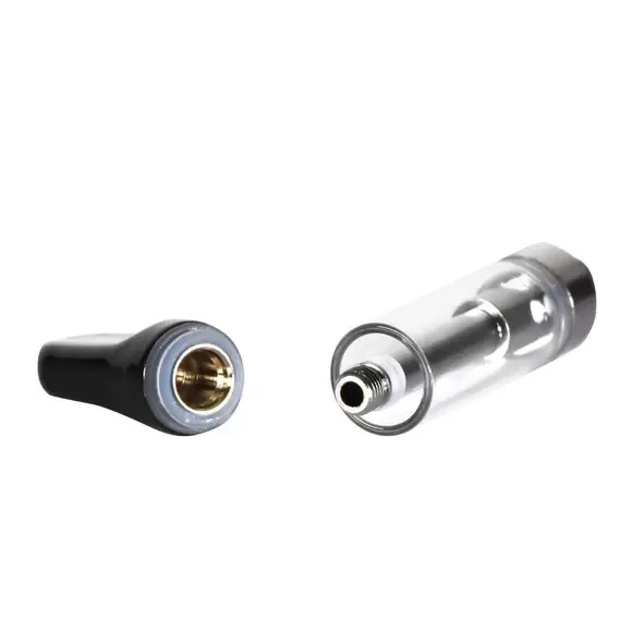 1mL 510 Screw Top Black Tip Vape Cartridge