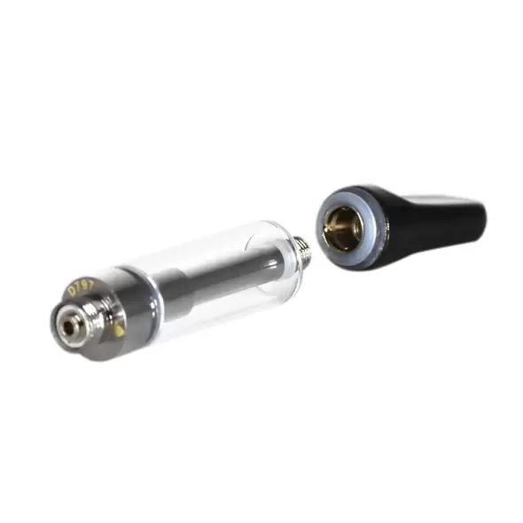 1mL 510 Screw Top Black Tip Vape Cartridge