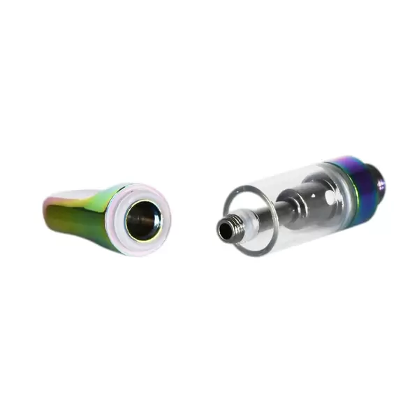 1mL 510 Screw Top Iridescent Tip Vape Cartridge