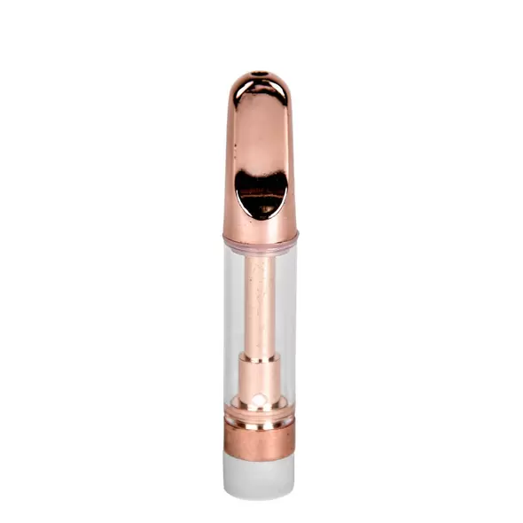 1mL 510 Screw Top Rose Gold Tip Vape Cartridge