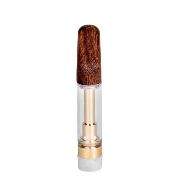Empty 1mL 510 Wood Tip Gold Vape Cartridge