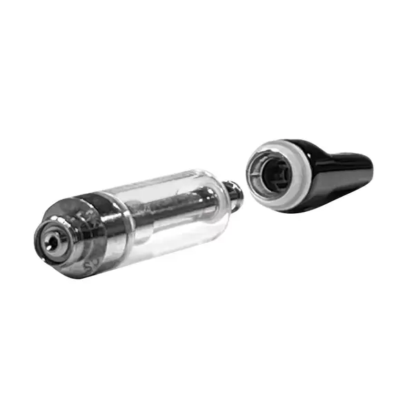 1mL 510 Push Top Black Tip Vape Cartridge