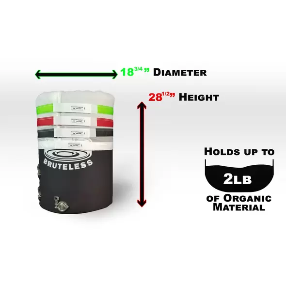 30 Gallon Full Mesh Stacker Lock Top 4 Bag Kit