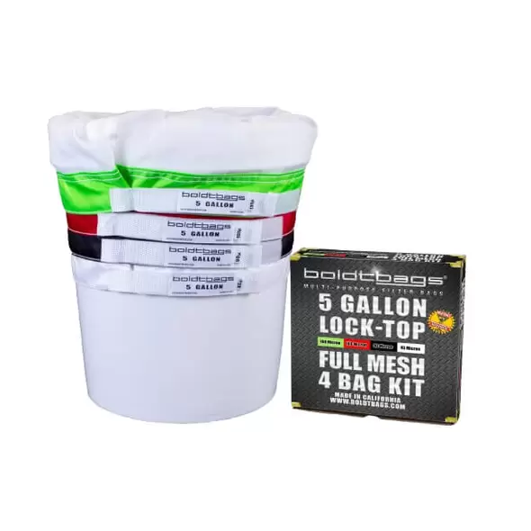 5 Gallon Full Mesh Stacker Lock-Top 4 Bag Kit