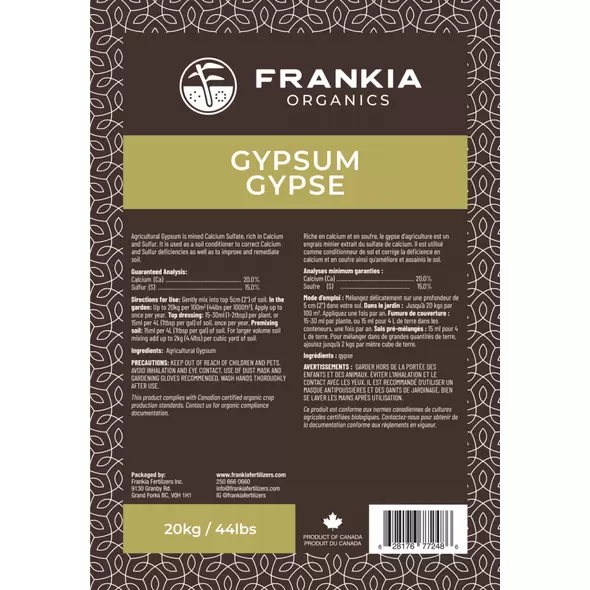Gypsum - Frankia Fertilizers