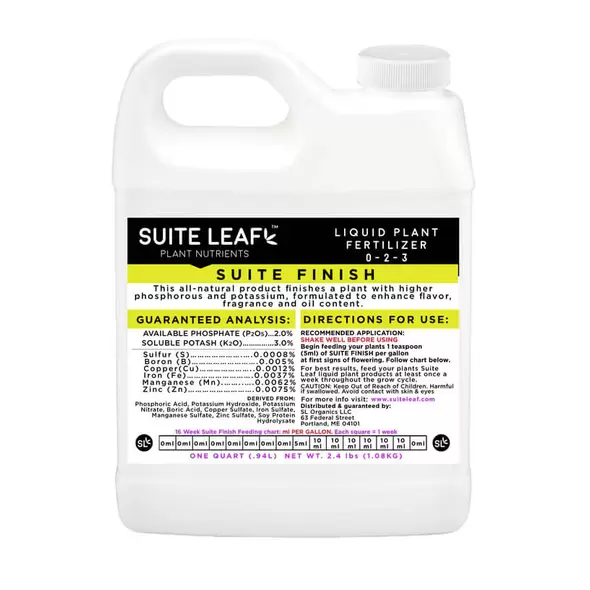 Suite Finish 0-2-3 Hydroponic Fertilizer