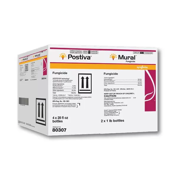 Syngenta Postiva + Mural Multipak / Contains 4ea 28oz Postiva & 2ea 1lb Mural AGENCY ( Pydiflumetofen, Difenoconazole/Azoxystrobin, Benzovindiflupyr )