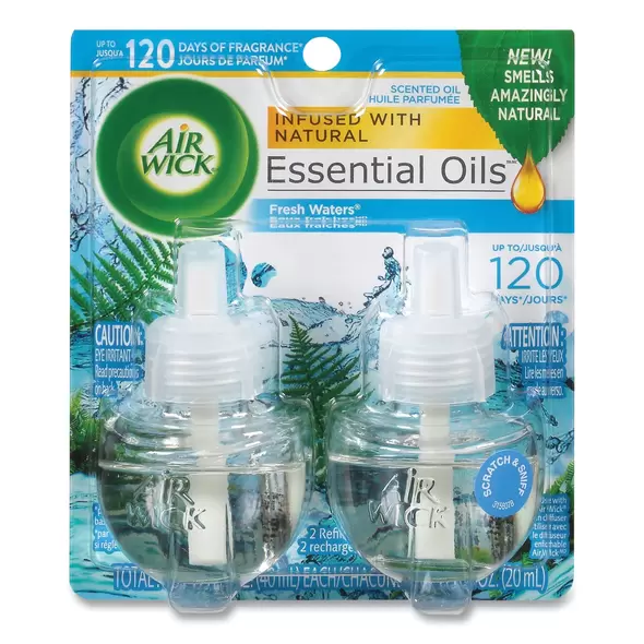 Air Wick 2pk Scented Oil Refills Fresh Waters