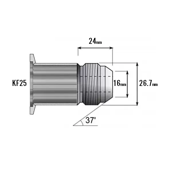 KF25 Male JIC Adapter