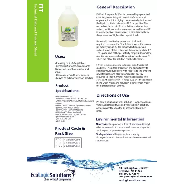 FIT Fruit and Vegetable Wash​