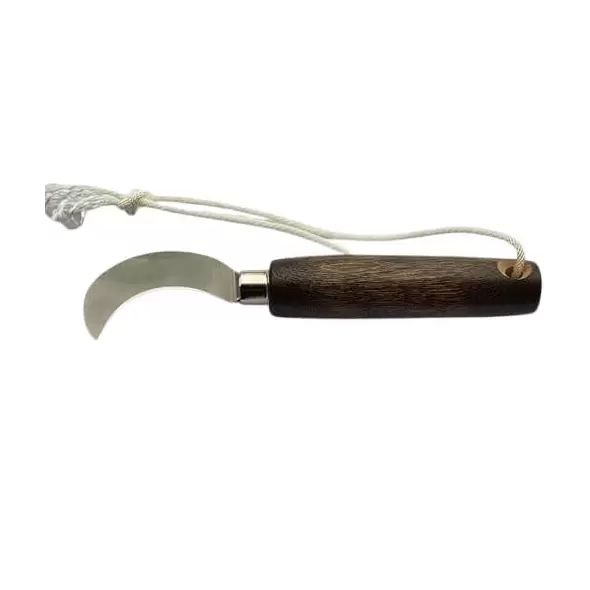 Grape Knife With Wood Handle