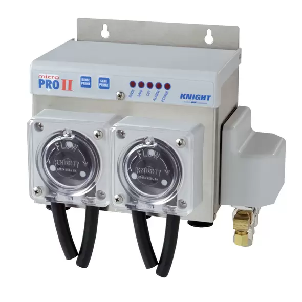 Micro Pro II Model MPII-300D - Dry Detergent - Liquid Sanitizer And Liquid Rinse Control System
