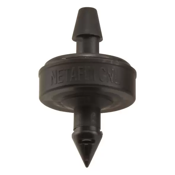 Netafim Self Piercing Pressure Compensating Emitters w/ Internal Check Valve 1.0 GPH Black