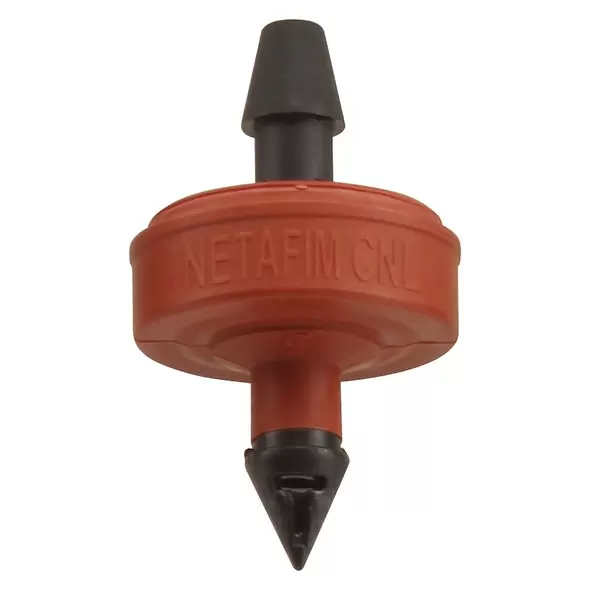 Netafim Self Piercing Pressure Compensating Emitters w/ Internal Check Valve 2.0 GPH Red
