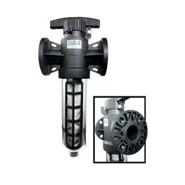 Twist II Clean Inline Filter - 200# Mesh - 74 Micron - 2" Flanged Inlet/Outlet- 3/4" MPT Purge Outlet