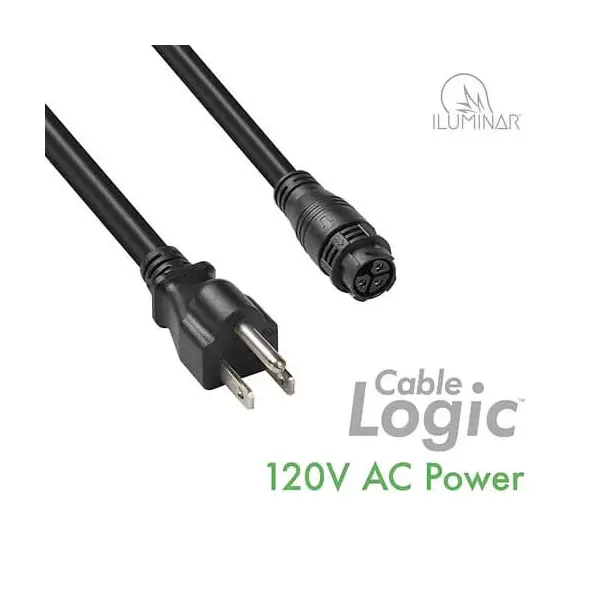 Cable Logic™ 120V AC Power 5-15P 10in/25cm