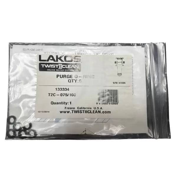 Purge O-Ring (Viton) (6-Pak) - T2C-075/100