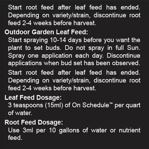 2.5 Gallon On Schedule