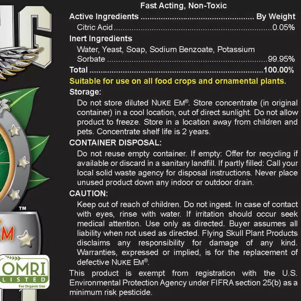 2.5 Gallon Nuke Em - Florida Label - Case of 2