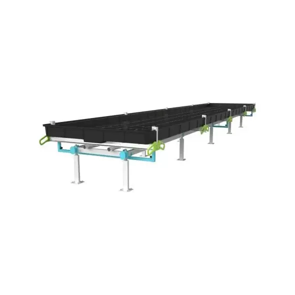 BOTANICARE SLIDE BENCH: 4FT WIDE x 50.5FT LONG x 20IN HIGH, TRILOCK