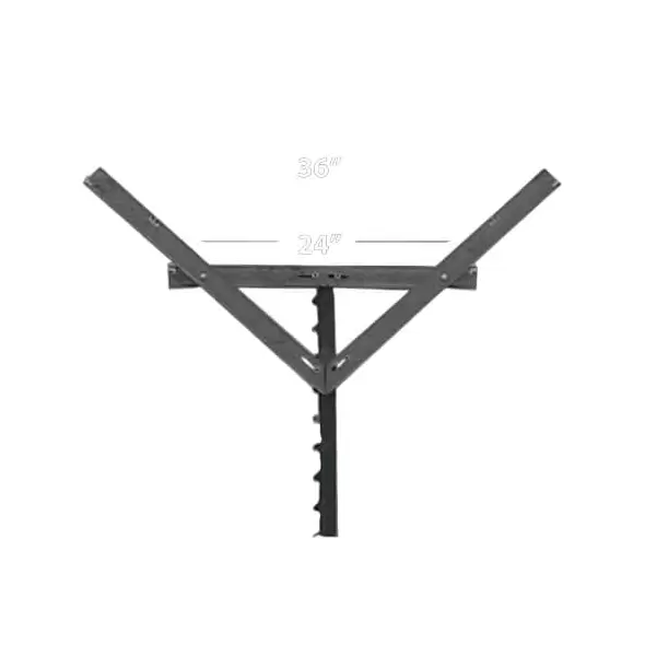 Crossarm - 36" V Style 1 Slot EA Side-3 Extra Notch At 4''-8'' And 16'' EA. Side