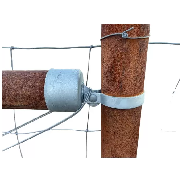 Rail End Cap - Offset 2-1/2" (Fits 2-3/8" OD Pipe) Hot Dipped Galvanized