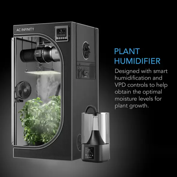 Cloudforge T3 - Environmental Plant Humidifier - 4.5L - Smart Controls - Targeted Vaporizing